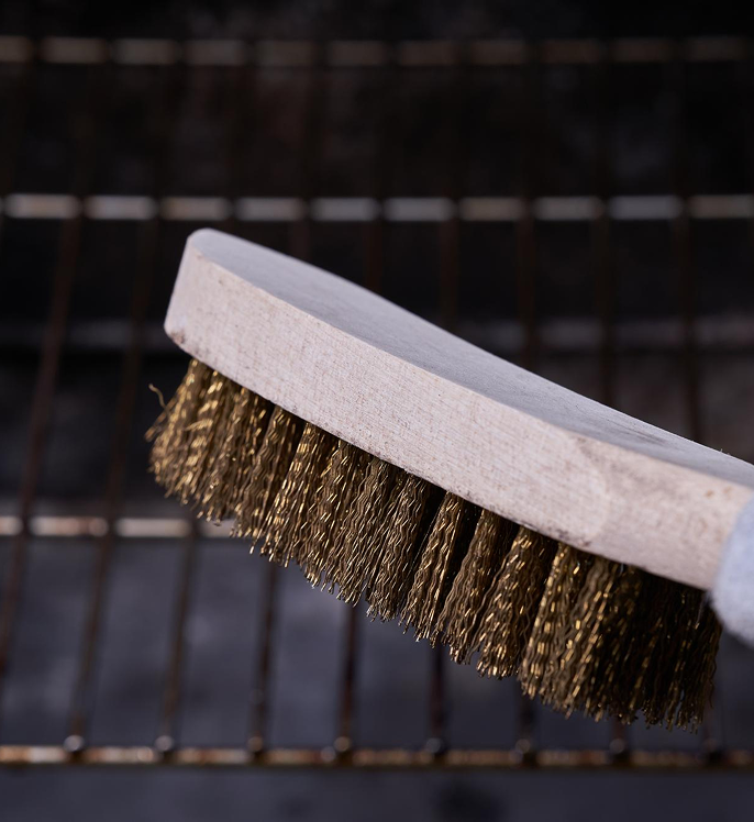 Cepillo metálico para parrillas