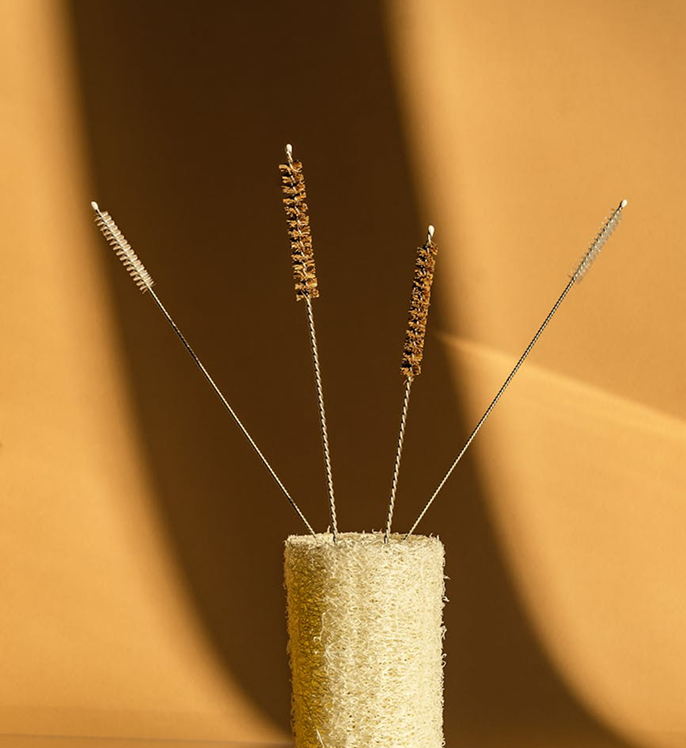 Cepillo para botellas de cuello estrecho