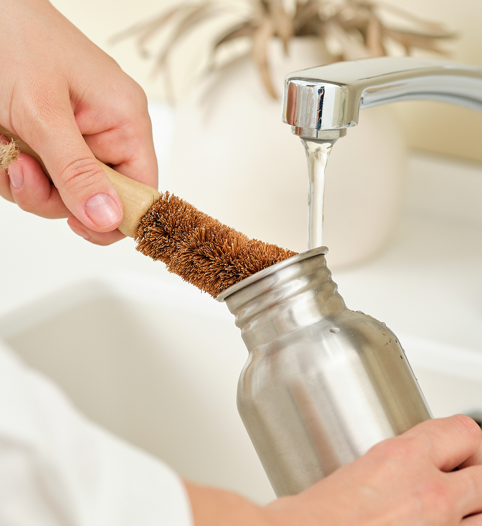 Cepillo para cantimploras y botellas de cuello ancho
