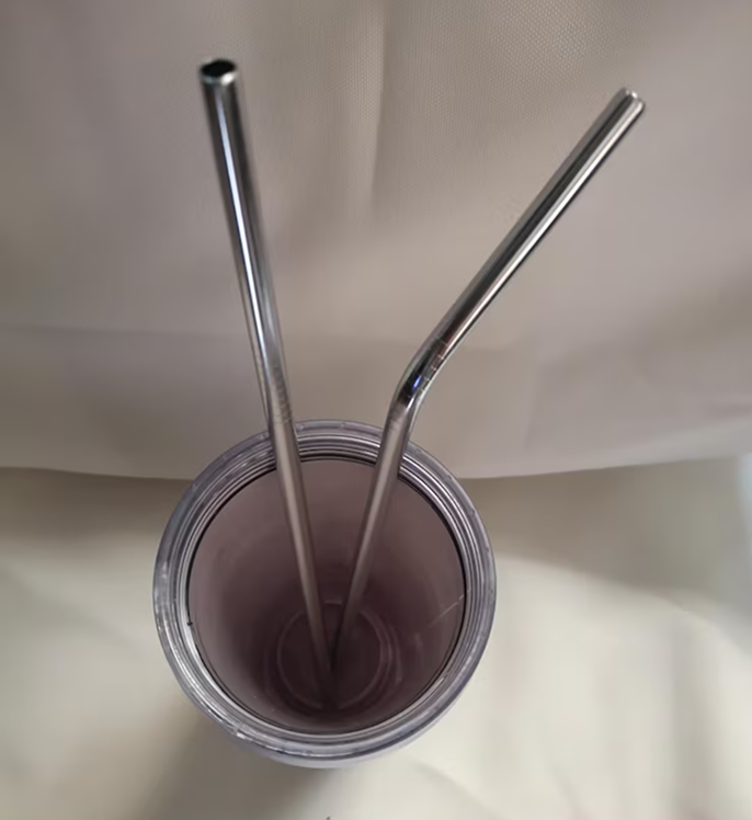 Pajitas de acero inoxidable reutilizables